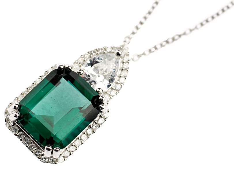 emerald green necklace